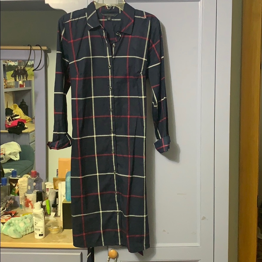 Plaid Midi Dress